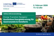 zur Veranstaltung Online-Infoveranstaltung: Energy Transition Navigator – Kostenlose Energieberatung für Gastronomie & Hotellerie